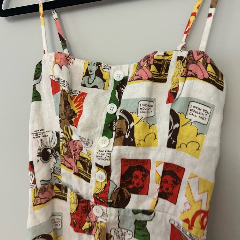 Reformation Huckleberry Pop Art Printed Mini Dress - Picture 4 of 7
